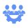 illustration-of-employee-group-management-icon-in-dark-color-and-white-background-vector
